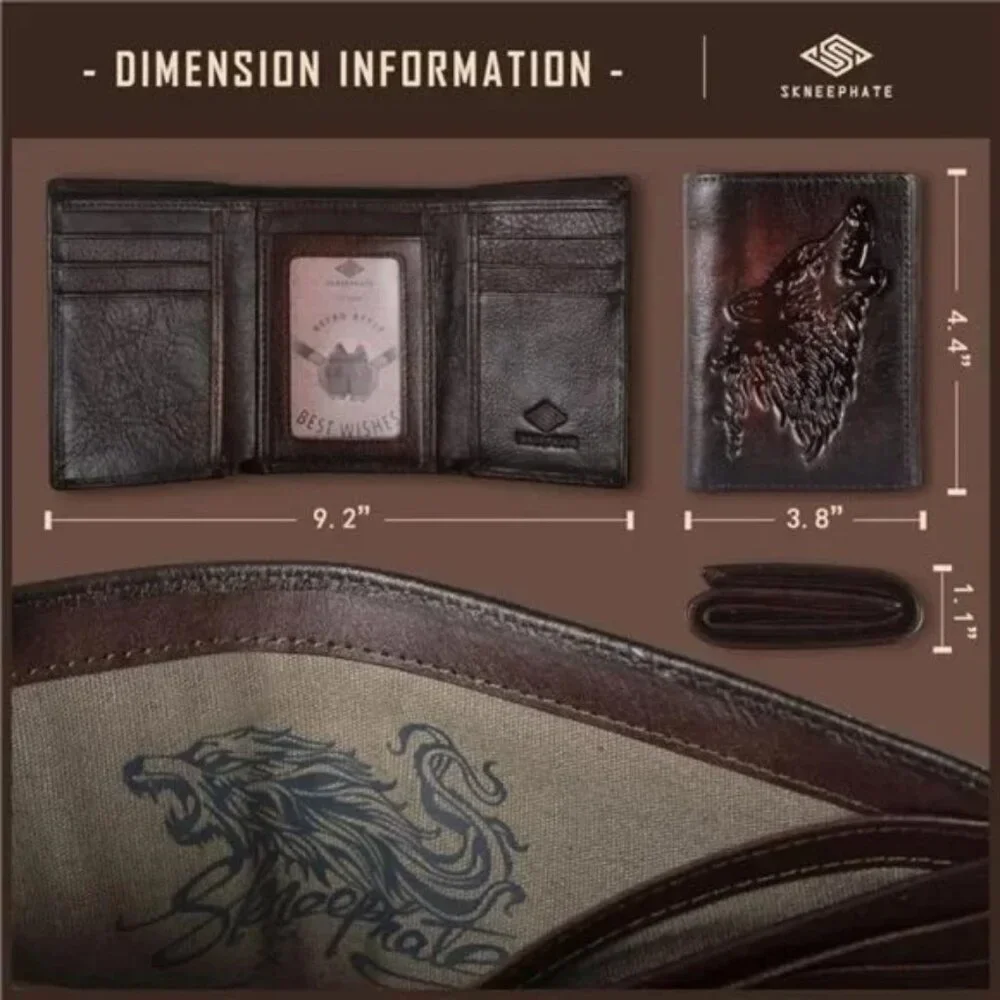 Wallet For Men,Trifold Wallets For Men,Rfid Blocking Mens Wallets Leather,Gifts